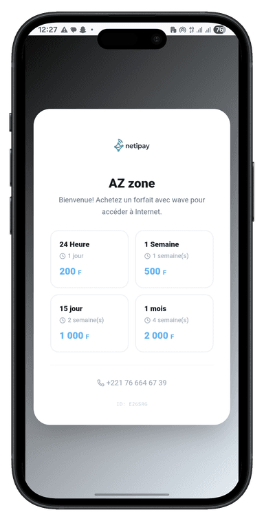 Portail captif NetiPay