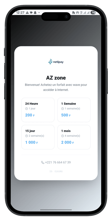 Portail captif NetiPay