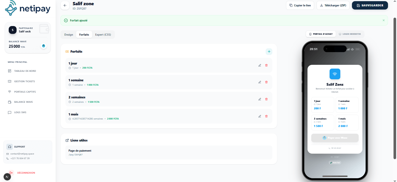 Gestion des portails captifs